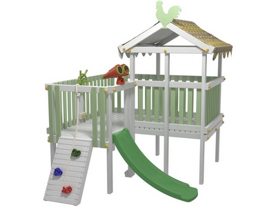 Детский игровой комплекс для дома Мансарда 8 Зеленый