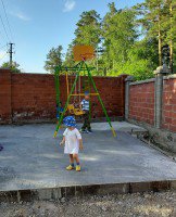 Детская площадка для дачи Rokids Тарзан мини 2 с качелями и баскетбольным кольцом
