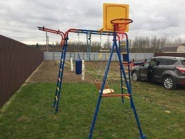 Детский спортивный комплекс Юный Атлет Уличный-Плюс для игры в баскетбол